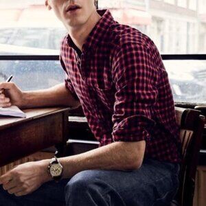 J. Crew Red & Blue Plaid Button Up Shirt